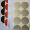 Stickers Plateados x 64